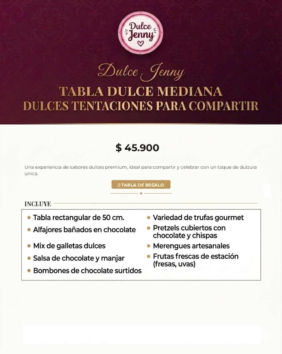 Tabla Dulce Mediana