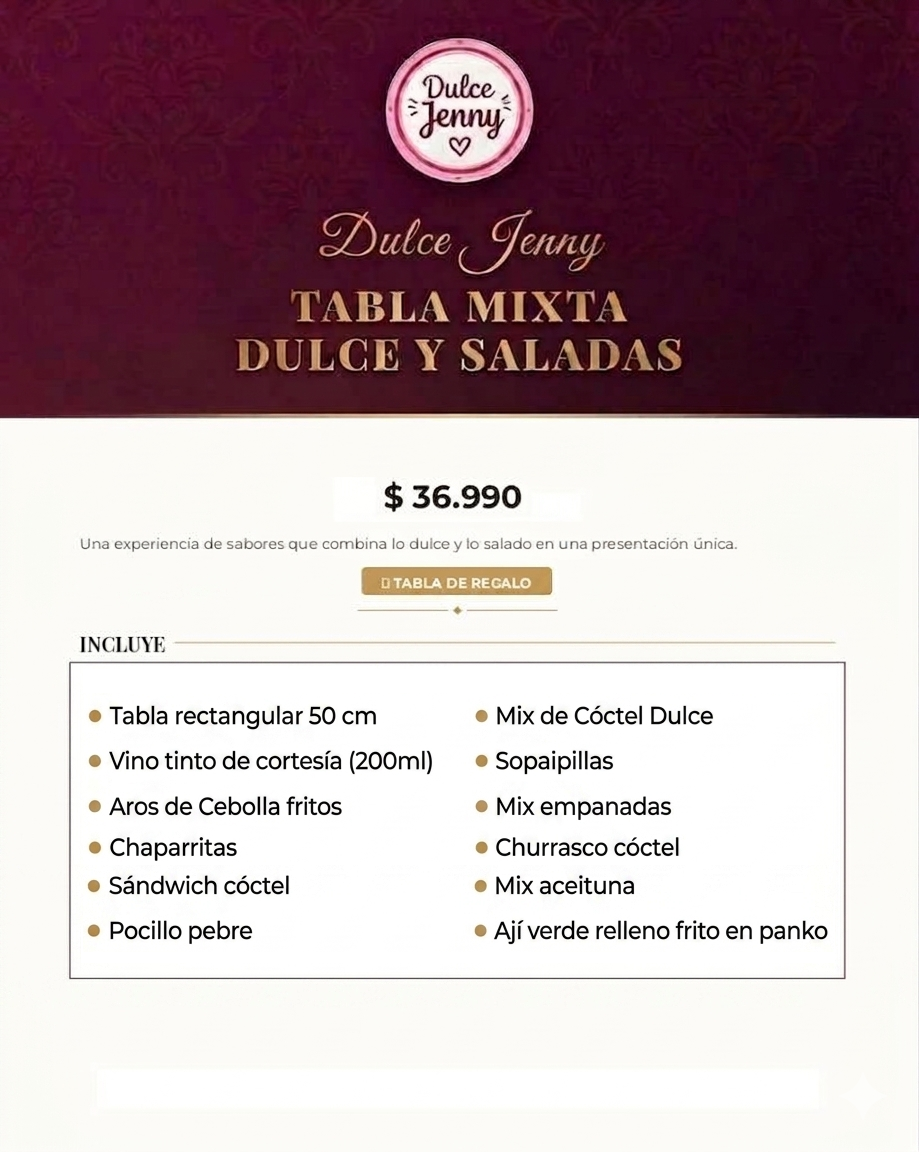 Tabla Mixta Dulce y Salada